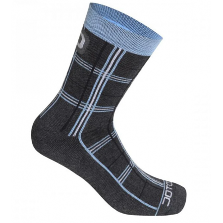 Chaussettes dotout checked socks bleue