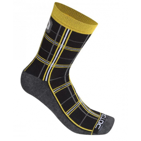 Chaussettes dotout checked socks jaune