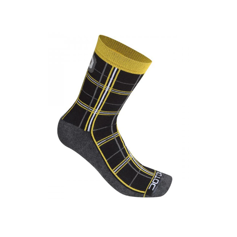 Chaussettes dotout checked socks jaune