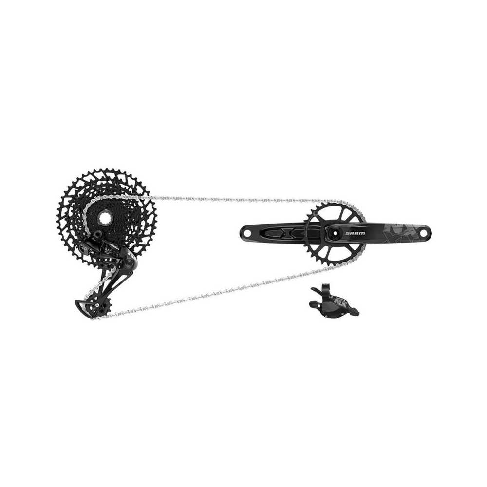 GROUPE SRAM NX EAGLE DUB 170 mm 12V.32D (DÉRRAILLEUR ARRIÈRE, MANETTE TRIGGER, PÉDALIER DUB, CHAÎNE,