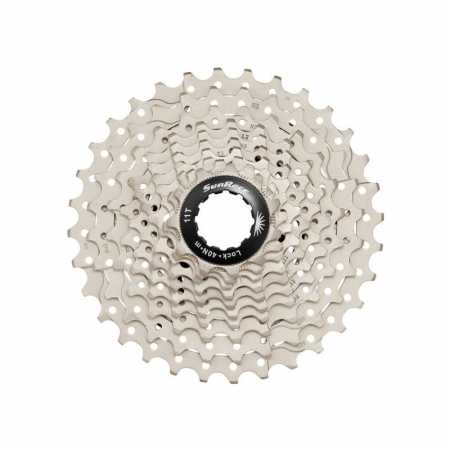 CASSETTE SUNRACE ACIER MÉTAL NOIRE 10V.(11-28)