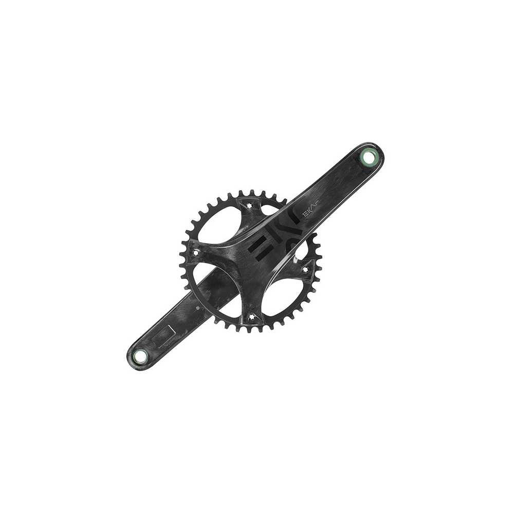 PÉDALIER CAMPAGNOLO EKAR ULTRA TORQUE PRO TECH 145 BCD 172.5mm 44D CARBONE NOIR SANS CUVETTES