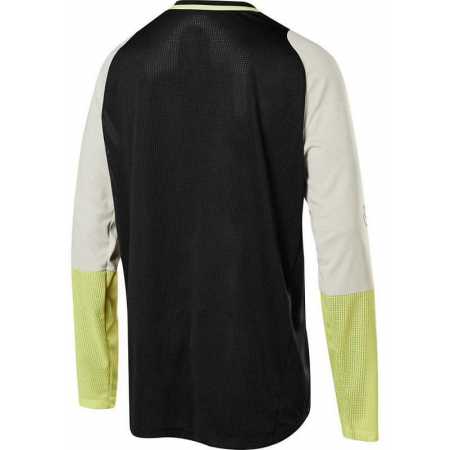 Maillot manches longues fox defend delta lunar noir jaune