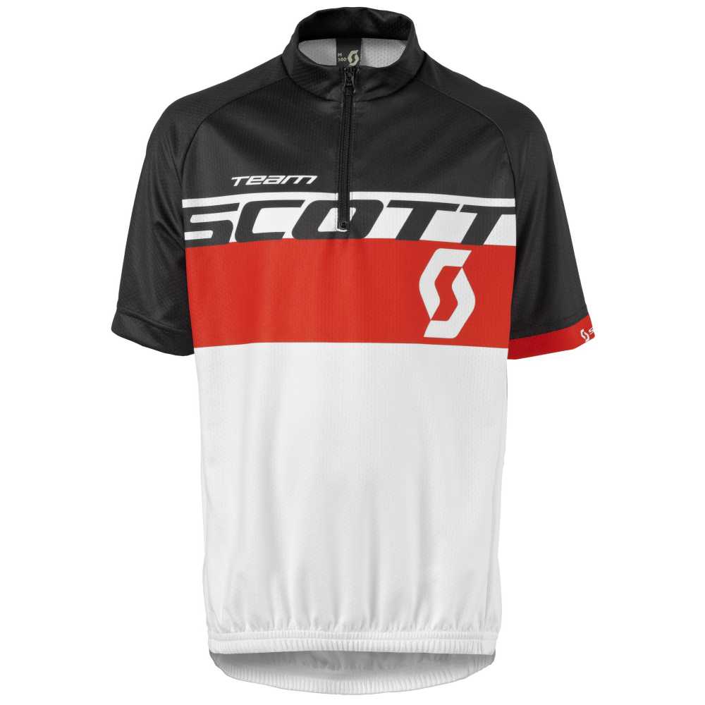 Maillot enfant scott team rc noir blanc rouge