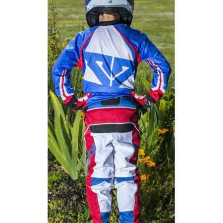 Maillot enfant trickx spike union jack bleu blanc rouge