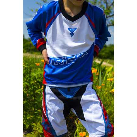 Maillot enfant trickx spike union jack bleu blanc rouge