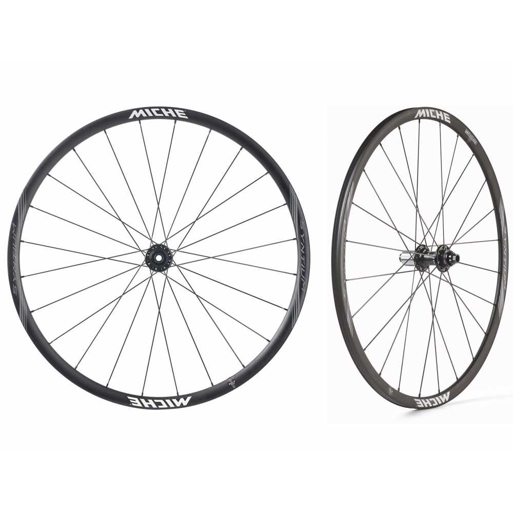 Paire de roues miche syntium wp axy + pneus vittoria rubino pro