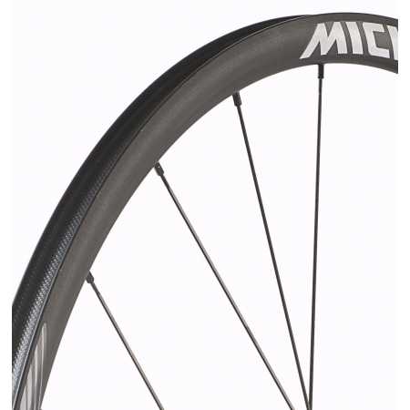 Paire de roues miche syntium wp axy + pneus vittoria rubino pro